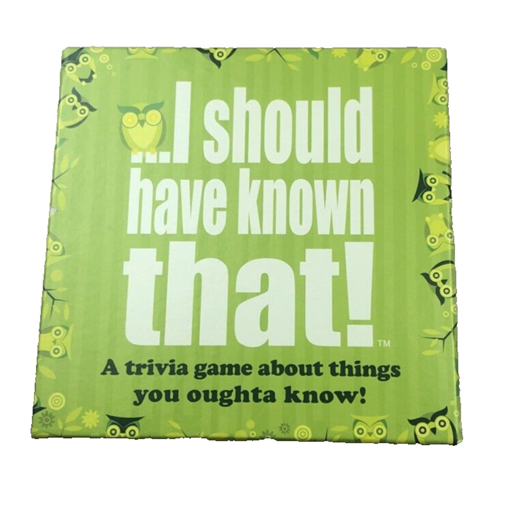 "I should have known that!" Trivia Card Game About Things You Oughta Know1!